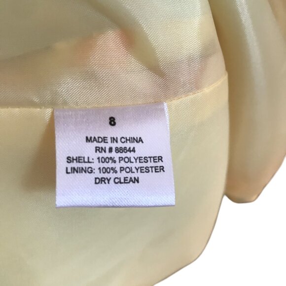 John Meyer Floral Two Piece Dress Jacket Size 8 - Picture 7 of 7